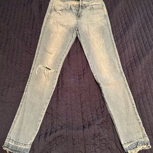 EnJean lightly distressed light jeans